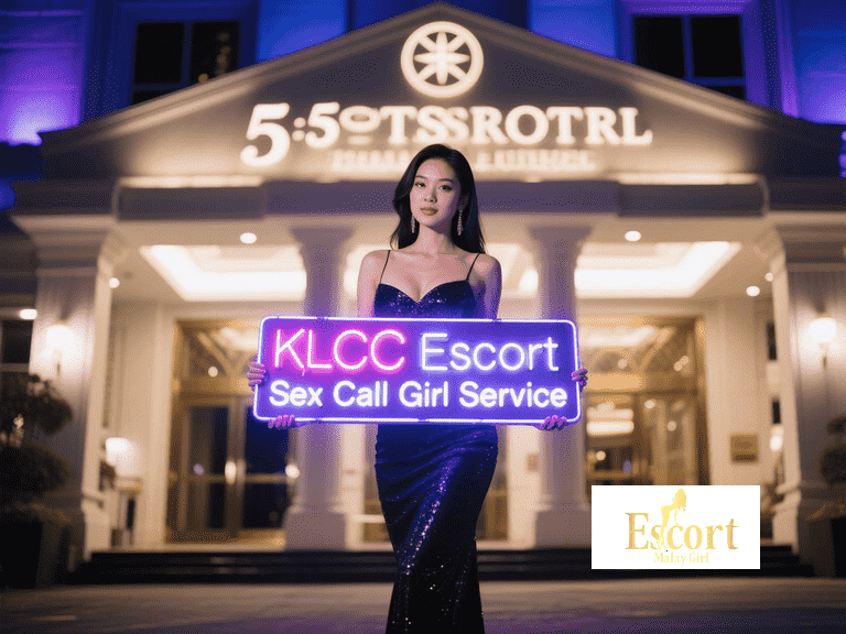 Escort Malay Girl KLCC escort holding a neon sign for sex call girl service in Kuala Lumpur KL Escort Girl Service